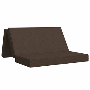 vidaXL Salokāms dīvāngulta 120 x 67 x 45 cm Pelēkbrūna