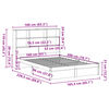 vidaXL gulta ar grāmatu plauktu, bez matrača, 160x200 cm, priedes koks