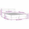vidaXL Gultas rāmis ar LED Sonoma 137 x 190 cm Inženierijas koks