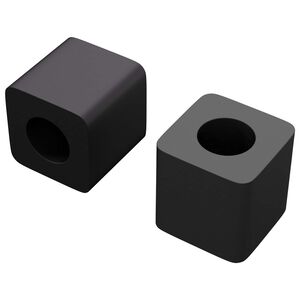 vidaXL Atvilktņu turētājs 2 gab. Melna 15 x 15 x 15mm PP kopolimērs