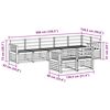 vidaXL Dīvāna komplekti 8 pcs Dabiska Cietā akācijas koks