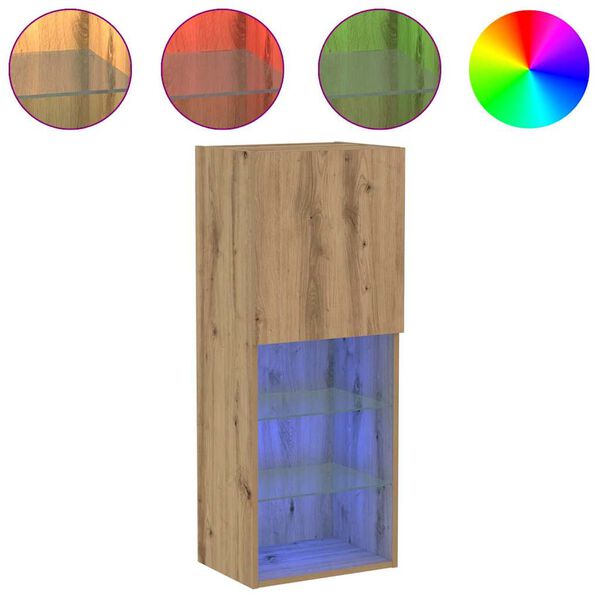 vidaXL TV skapī&scaron;u komplekts Artisānā ozols 40,5 x 30 x 102 cm