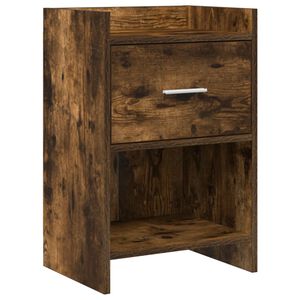 vidaXL Nakts skapī&scaron;i Kūpināts ozols 40 x 30 x 60 cm Inženierijas koks