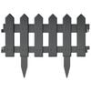 vidaXL zāliena apmales, 25 gab., antracītpelēkas, 10 m, PP