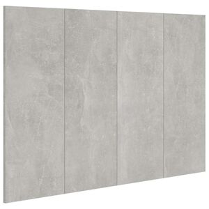 vidaXL gultas galvgalis, betonpelēks, 120x1,5x80 cm, inženierijas koks