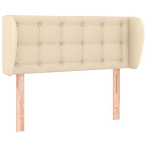 vidaXL galvgalis ar malām, 83x23x78/88 cm, krēmkrāsas audums