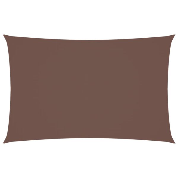 vidaXL saulessargs, 5x8 m, taisnstūra forma, brūns oksforda audums