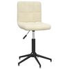 3087666 vidaXL Swivel Dining Chairs 4 pcs Cream Velvet (334428&times;2)