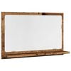 vidaXL vannas istabas spoguļskapis vecs koks 60x11x37 cm