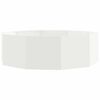 vidaXL Puķu kaste Balts 120 x 120 x 35 cm Tērauds