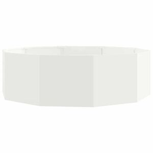 vidaXL Puķu kaste Balts 120 x 120 x 35 cm Tērauds