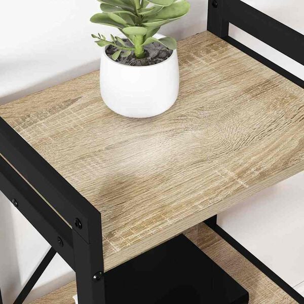 vidaXL Grāmatu plaukts Sonoma ozols 40 x 30 x 50 cm Inženierijas koks