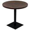 vidaXL bistro galds, 80x75cm, apaļ&scaron;, MDF, tērauds, tum&scaron;pelēks
