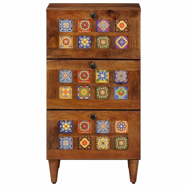 vidaXL Puse Valriekstu koks 40 x 33 x 75 cm Cieta mango koksne