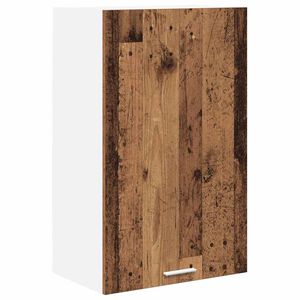 vidaXL Piekarams skapītis ar durvīm Vecs koks un balts 50 x 31 x 80 cm