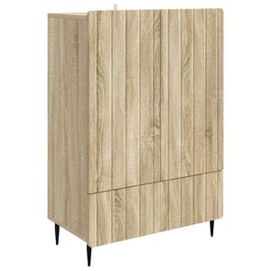 vidaXL Puse Sonomas ozols 66 x 34,5 x 97 cm Inženierijas koks
