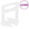 vidaXL flīžu izlīdzinā&scaron;anas klip&scaron;i, 2500 gab., 2 mm