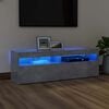 vidaXL TV galdiņ&scaron; ar LED lampiņām, 120x35x40 cm, betona pelēks