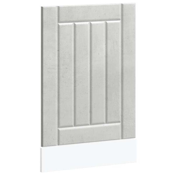 vidaXL trauku mazgājamās ma&scaron;īnas panelis Lucca Betona pelēks