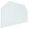 vidaXL Kamīna stikla plāksne Caurspīdīgs 100 x 60 cm Stikls