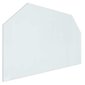 vidaXL Kamīna stikla plāksne Caurspīdīgs 100 x 60 cm Stikls