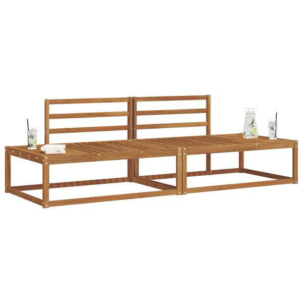 vidaXL Āra dīvānu komplekts 2 Gabals Dabiska 230,5 x 83 x 73 cm