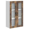 vidaXL Sienas stikla skapis PORTO Dūmaka ozols 60 x 31 x 100 cm