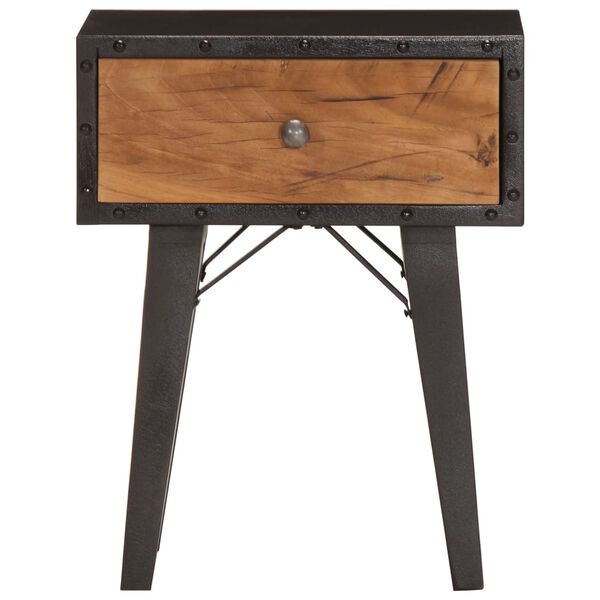 vidaXL naktsskapītis, 40x30x50 cm, pārstrādāts masīvkoks