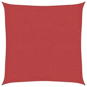 vidaXL saulessargs, 160 g/m&sup2;, sarkans, 2x2 m, HDPE