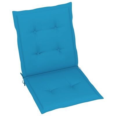 vidaXL dārza krēslu spilveni, 4 gab., zili, 100x50x3 cm