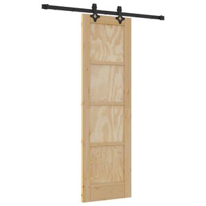 vidaXL Slīdo&scaron;ās durvis ORKDAL 61 x 198,5 cm Priedes masīvkoks Dabiska