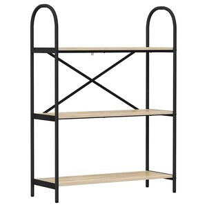 vidaXL Grāmatu plaukts 3 līmeņi 80 x 30 x 109 cm Inženierijas koks