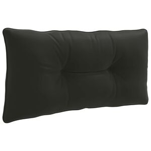 vidaXL Muguras spilvens PUTTEN 100% poliesters Melns 70 x 40 x 10 cm