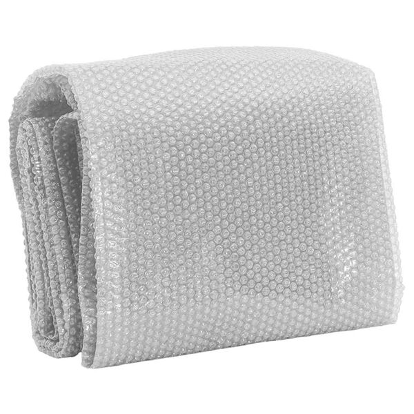 vidaXL baseina pārklājs, solārs, peldo&scaron;s, 450x220 cm, pelēks PE