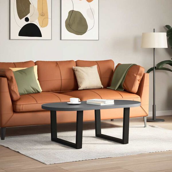 vidaXL kafijas galdiņa kājas, 2 gab., V-veida, melnas, 70x(42-43,3) cm, tērauds