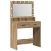 vidaXL Dressing galds Artisānā ozols 79 x 41 x 135 cm