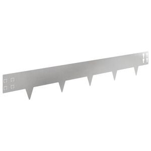 vidaXL Zāliena Apmale 50 gab. 100 x 15 cm Tērauds Sudraba