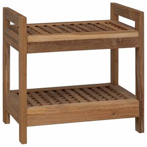 vidaXL Vannas istabas plaukts Dabiska 45 x 30 x 45 cm Ciets tek&scaron;a koks