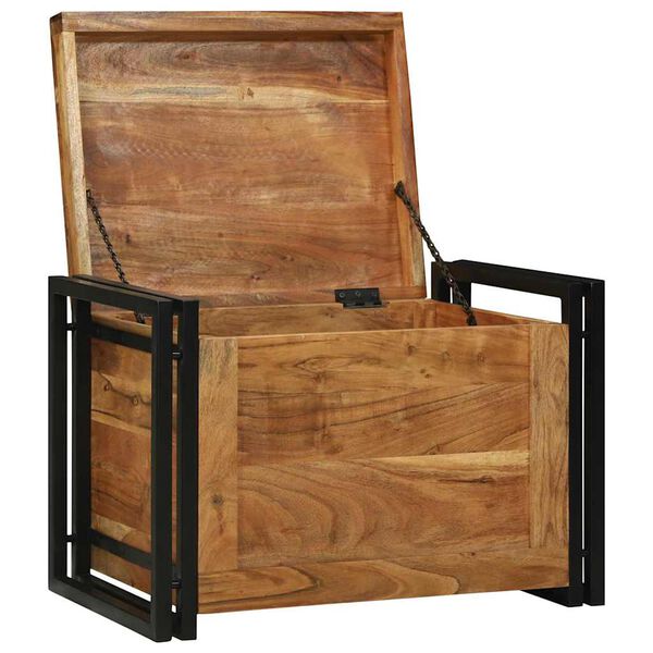 vidaXL Uzglabā&scaron;anas kaste 60 x 40 x 41 cm Cietā akācijas koks