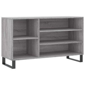 vidaXL apavu plaukts, pelēcīga ozolkoka,102x36x60cm, inženierijas koks
