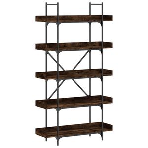 vidaXL grāmatu plaukts, 5 līmeņi, ozola krāsa, 100x33x180,5 cm, koks