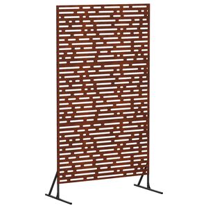 vidaXL Privātuma ekrāns 100 x 50 x 180 cm Novecināts tērauds Rūsa