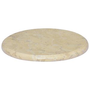 vidaXL galda virsma, &Oslash;40x2,5 cm, krēmkrāsas marmors