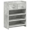 vidaXL Apavu skapis 73,5 x 36 x 92 cm Inženierijas koks Betona pelēks