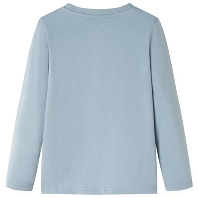 Bērnu krekls ar garām piedurknēm, gaiši zils, 92