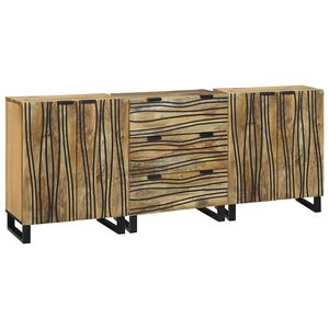 vidaXL Vannas istabas mēbeļu komplekts 3 pcs Brūna Inženierijas koks