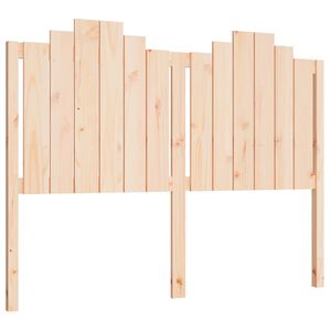vidaXL gultas galvgalis, 141x4x110 cm, priedes masīvkoks