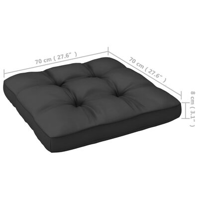 vidaXL 3-vietīgs dārza dīvāns ar matračiem, priedes masīvkoks