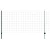 vidaXL Eiropas žogs ar stabu 25 x 1,2 m PVC pārklāts tērauds Zaļa