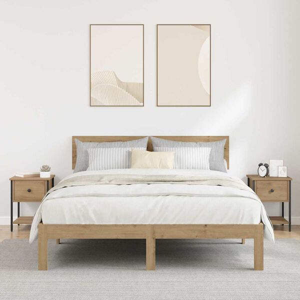 vidaXL Naktsgaldiņ&scaron; 2 pcs Artisānā ozols 34 x 35,5 x 45 cm